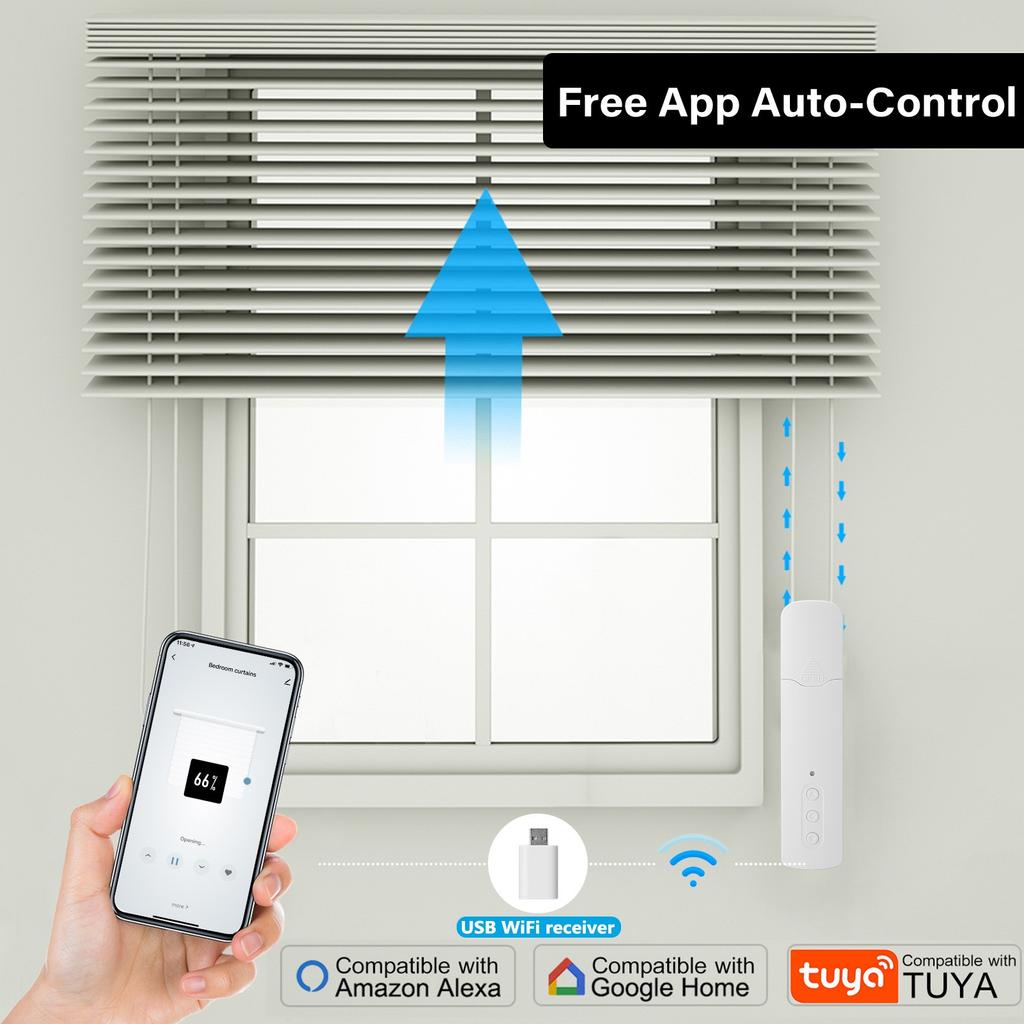 Tuya Zigbee Smart Electric Curtain Motor Chain Roller Blinds Pull Bead Curtain Switch System For Alexa Google Home Voice Control