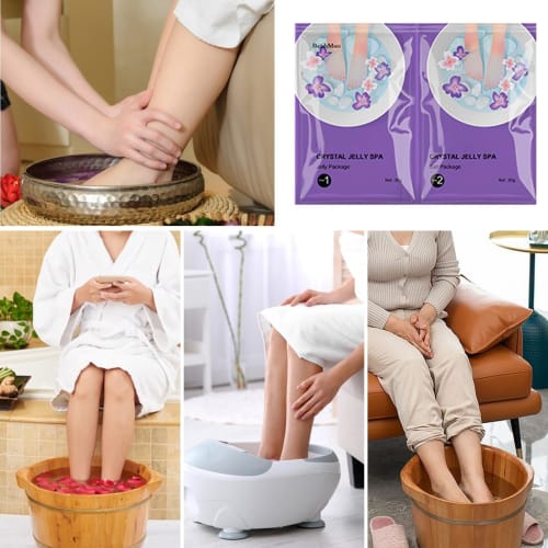Pedikyr Jelly Spa Fotbad, Pedikyr Jelly Fotbad, Krystall Jelly Spa Fotbad, Pedikyr Fotbad for Tørre Føtter - Foryngende Fotspa-bad, Foo