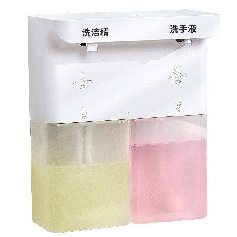 Automatic Detergent Machine Sensor Kitchen Double Head Gel Foam Hand Sanitizer Soap Dispenser Wall Hanging