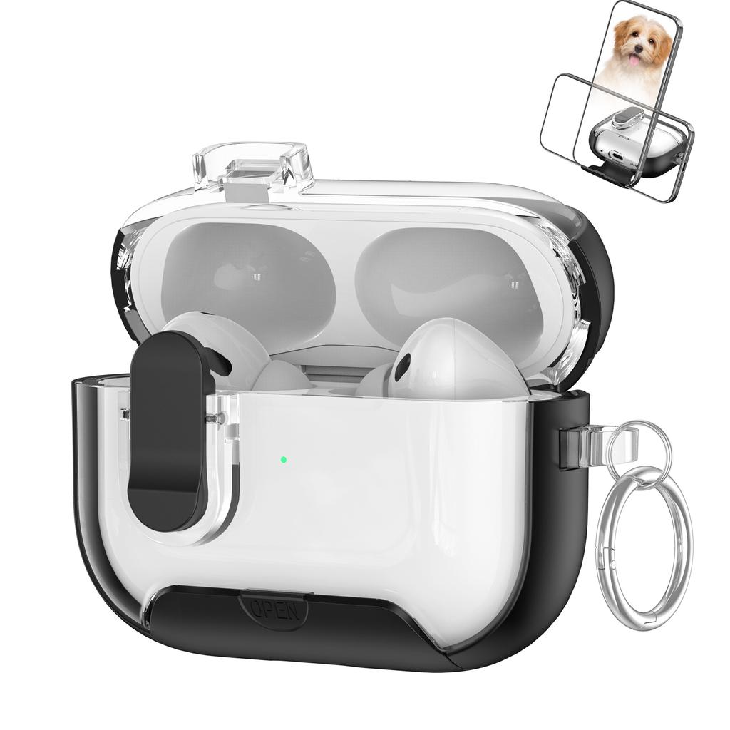Transparent cover bracket for AirPods pro1 generation protective cover 1 generation pro1 generation apple bluetooth headset case