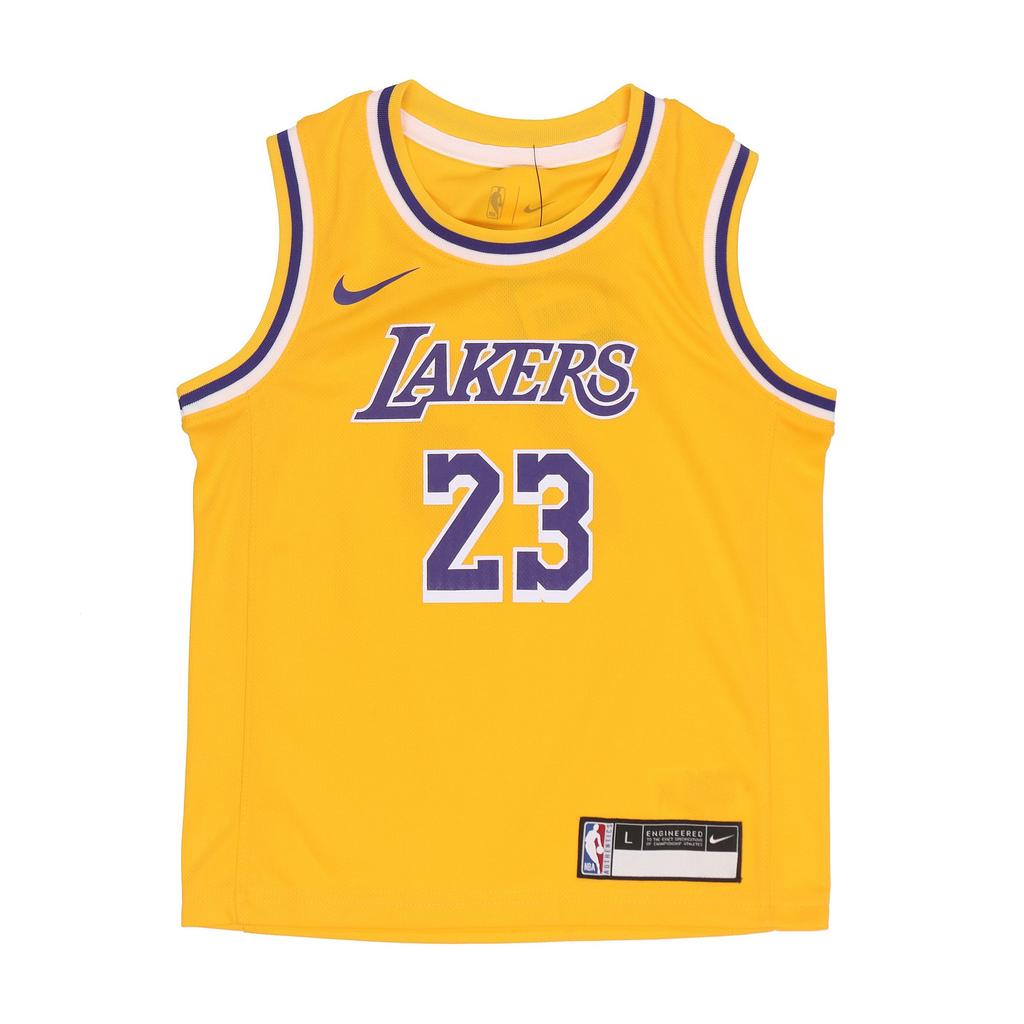 Nike Kids Basketball Jersey Los Angeles Lakers LeBron 23 Retro Sports Jersey Kids Jerseys Yellow AJ4474-740