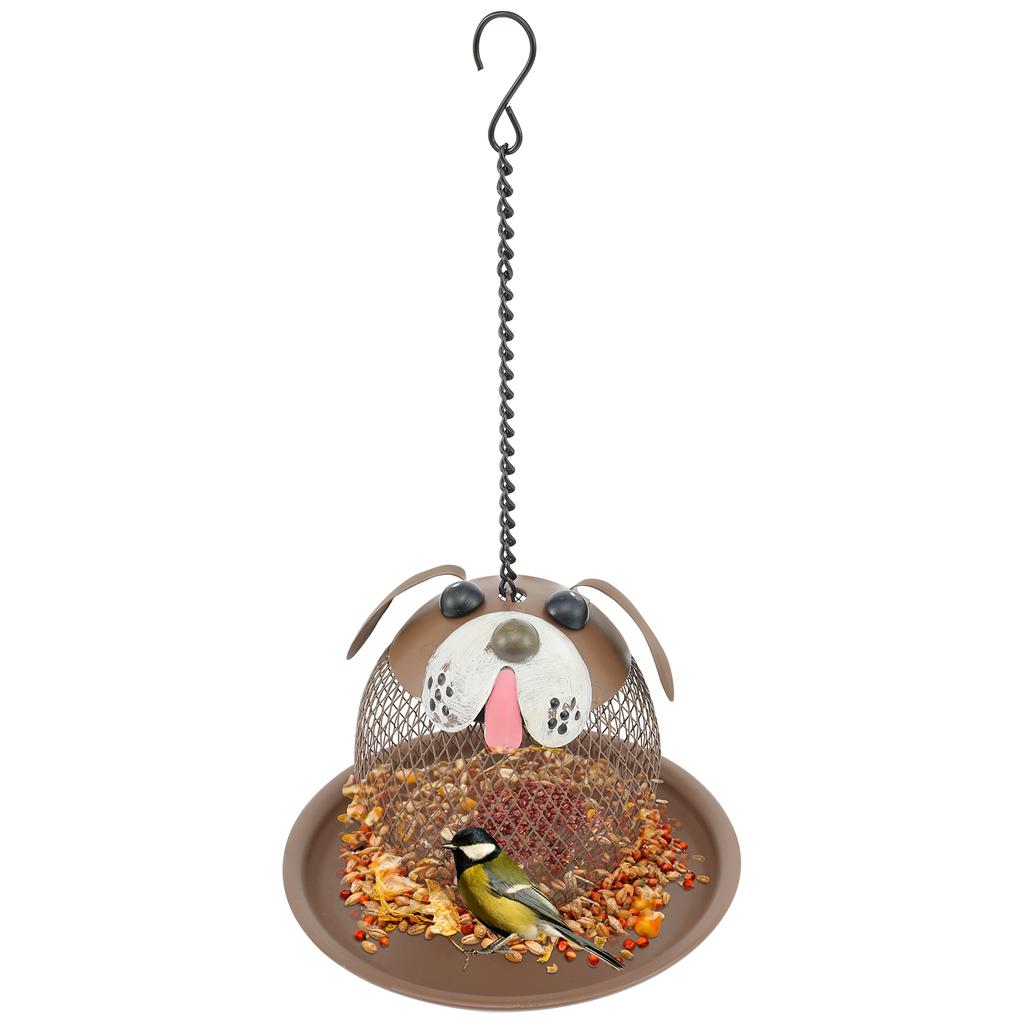 Bird Feeder Metal Iron Bird Feeder for Outdoor Hanging Squirrel Proof Hummingbird Feeder Wild Bird Feeder for Garden Yard Decor