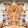 Capybara Cute Cartoon Phone Case for iPhone 17 16e 16 15 14 13 12 11 Pro Max 7 8 Plus XR XSMax Airbag Anti Fall Clear Back Cover