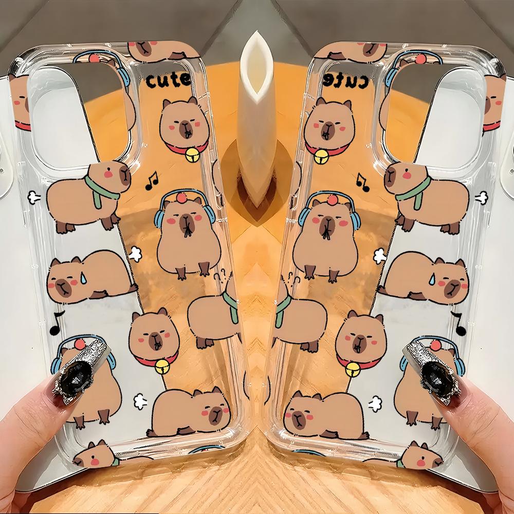 Capybara Cute Cartoon Phone Case for Samsung Galaxy A56 A36 A26 A55 A35 A15 A54 A34 A24 A14 A05 A04 A13 A73 A53 4G 5G Back Cover