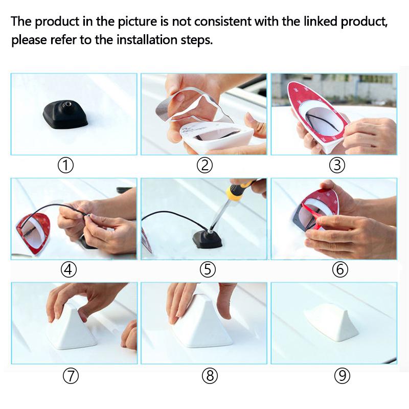 Universal Car Roof Shark Fin Antenna Styling Fit For BMW/VW/Kia/Nissan/Opel/Toyota Auto FM Radio Signal Enhance Aerials Parts