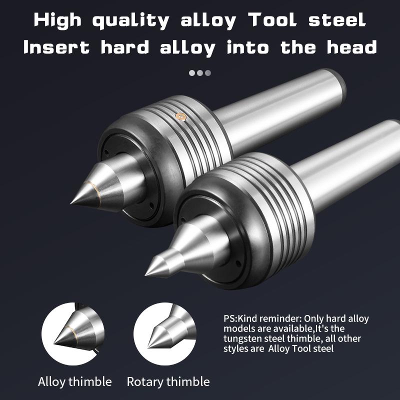 High Precision Rotary Center High-Speed Anti-Vibration Knife CNC Imported Bearing Alloy Center Lathe Movable Center MT3 MT4