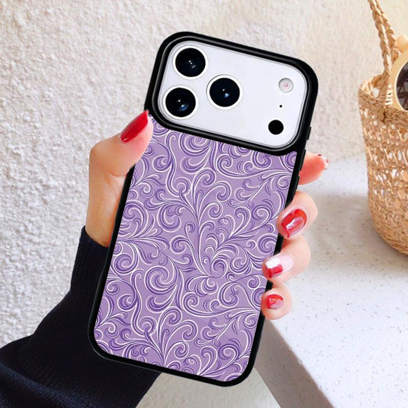 3D Flower Relief Phone Case For iPhone 17 Air 16 15 14 13 12 11 Pro Max Plus