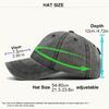 Lgbt Rainbow Sun Print Washed Baseball Cap Unisex Casual Distressed Denim Outdoor Adjustable Hat