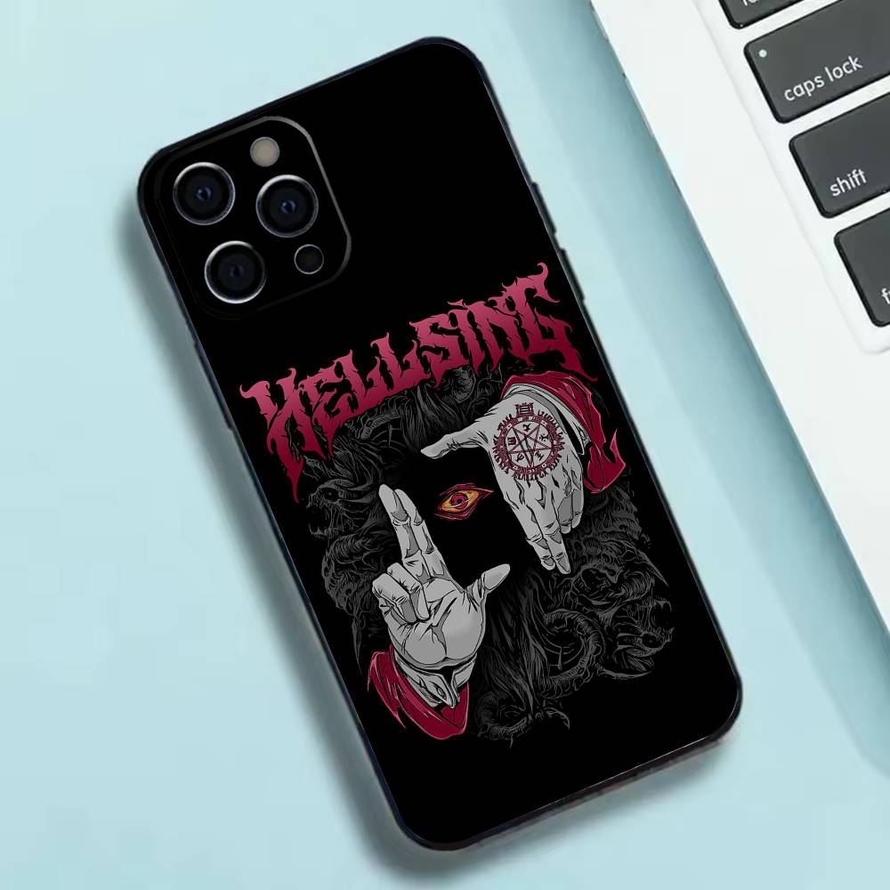 Anime H-hellsing Phone Case Silicone Soft For IPhone 17 16 15 14 13 12 11 X XR Plus Pro Max Plus