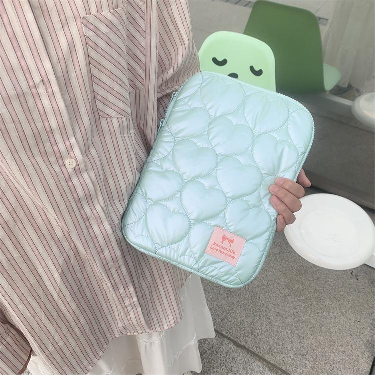 Koreanische Herzförmige Mehrfarbige Macaron Laptop-Tasche & iPad Hülle (15" & 11")