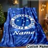 Custom Name Cruzeiro FC Pride Throws Blanket Flannel Blankets for Couch Bed Gifts for Men Women Picnic blanket Christmas fan gifts