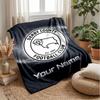 Derby County Benutzerdefinierter Name Text Flanelldecke Fußball Logo Personalisierte Fleece-Kuscheldecke Besonderes Geschenk für Sofa Schlafzimmer Zuhause