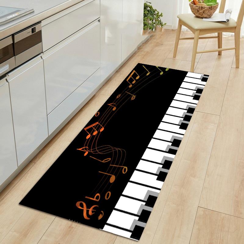 Tappeto stampato in 3D serie tastiera di pianoforte, tappeto grande, tappeti per soggiorno camera da letto, tappeti per cucina Tappetini antiscivolo