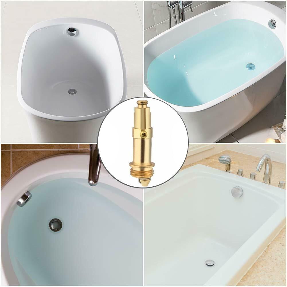 Desagüe de lavabo Click Clack Núcleo de resorte interno con mecanismo de pulsador de latón Se adapta a racores roscados de desagüe de lavabo estándar M8 y