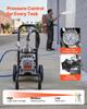 Diaphragm Airless Paint Sprayer, 1800 W Efficient Cart Airless Paint Sprayer, 3300 Psi High Pressure, with Extension Pole, Cleaning Needle and Brush,