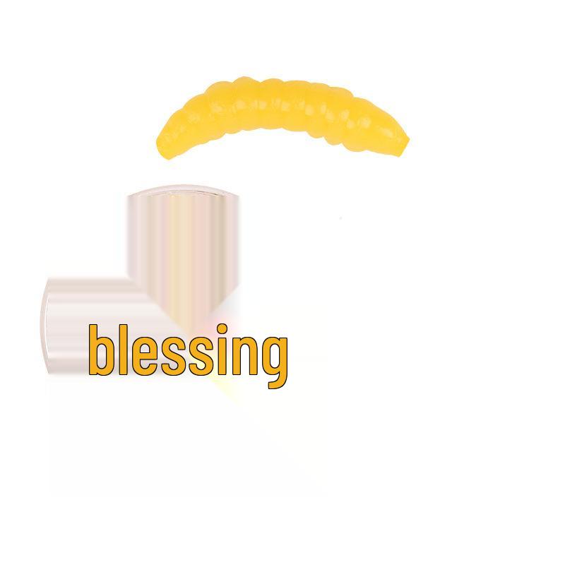 Dynamic Soft Beads Floating Maggot Lure: White Corn Flavor, Red Worm Scent