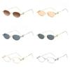 Bling Oval Women Eyewear Y2k Anti-Blue Light Spectacles Simple Rhinestone Sunglasses  Travel