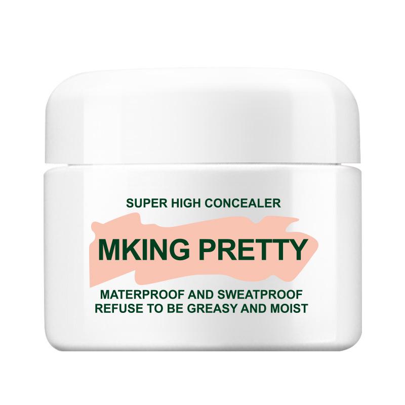 MKING PRETTY Seamless Sweat-Proof Concealer: Covers Blemishes, Acne, Dark Circles, and Tear Troughs.