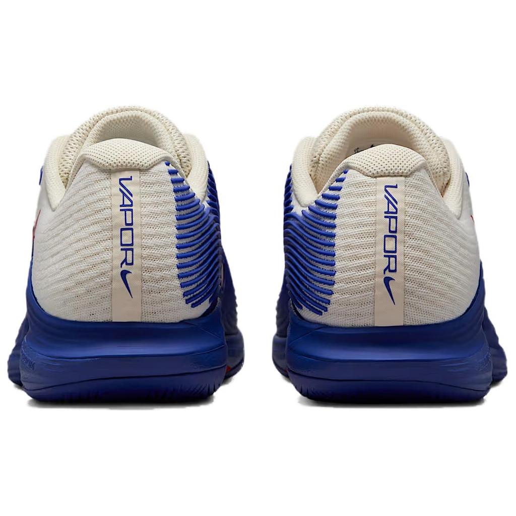 NikeCourt Air Zoom Vapor 12 Premium HC Deep Night Light Crimson Men Sneakers Blue Pale-Ivory Metallic-Silver HJ6770-500
