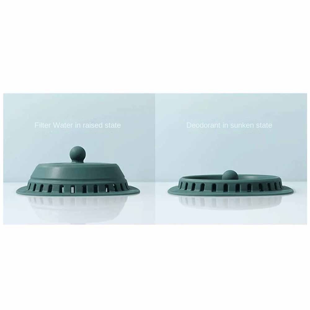 Anti-odor Kitchen Sink Filter Press Type Hair Catcher Stopper Portable Sewer Anti-Clogging