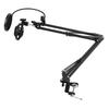 Adjustable Foldable Microphone Stand H  Duty Metal Mic Arm Bracket with Shock Proof Holder Windshield Pop Filter for