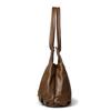Women's Bag Large Capacity Portable Tote Bag Commuter PU Shoulder Crossbody Bag