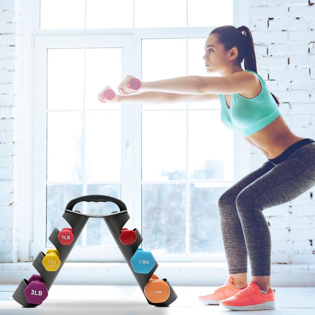 Dumbbell Rack Dumbbell Holder Portable Home 3 Tier Dumbbell Holder Home Exercise