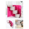 New PU Leather Travel Jewelry Case Three-layer Multifunctional Cylindrical Jewelry Storage Box Portable Jewelry Storage Tool