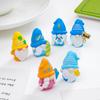 5Pcs Multicolor Mini Gnome Figurines Resin Micro Landscape Garden Elf Painted Home Decoration Desktop Easter Decora