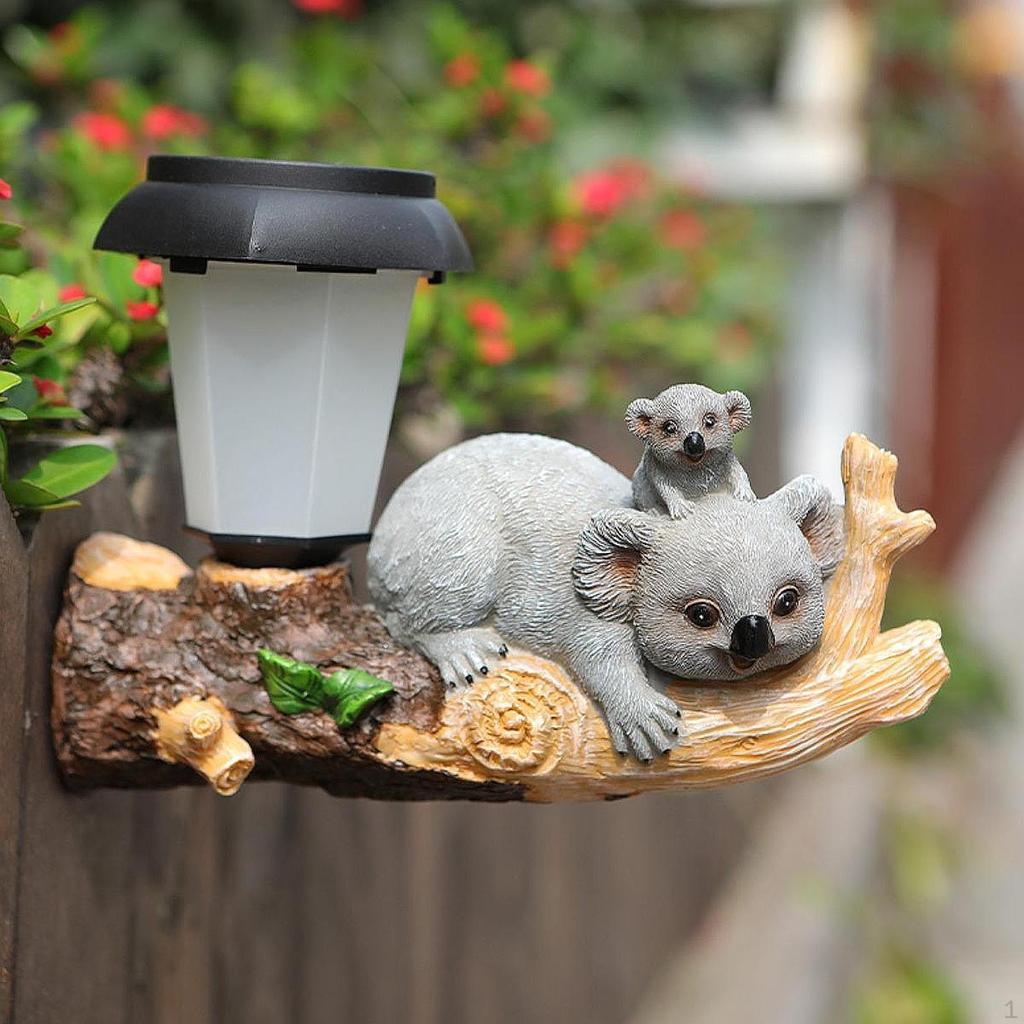 Solar Garten Statue Tier Skulptur Outdoor Figurine Licht Hof Ornament für Hinterhof Terrasse