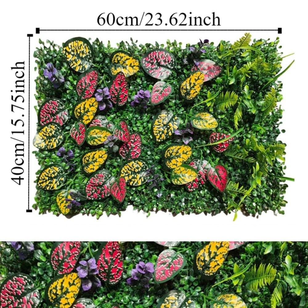 Flower Artificial Eucalyptus Carpet 60*40cm Artificial Fern Grass  Privacy Screen