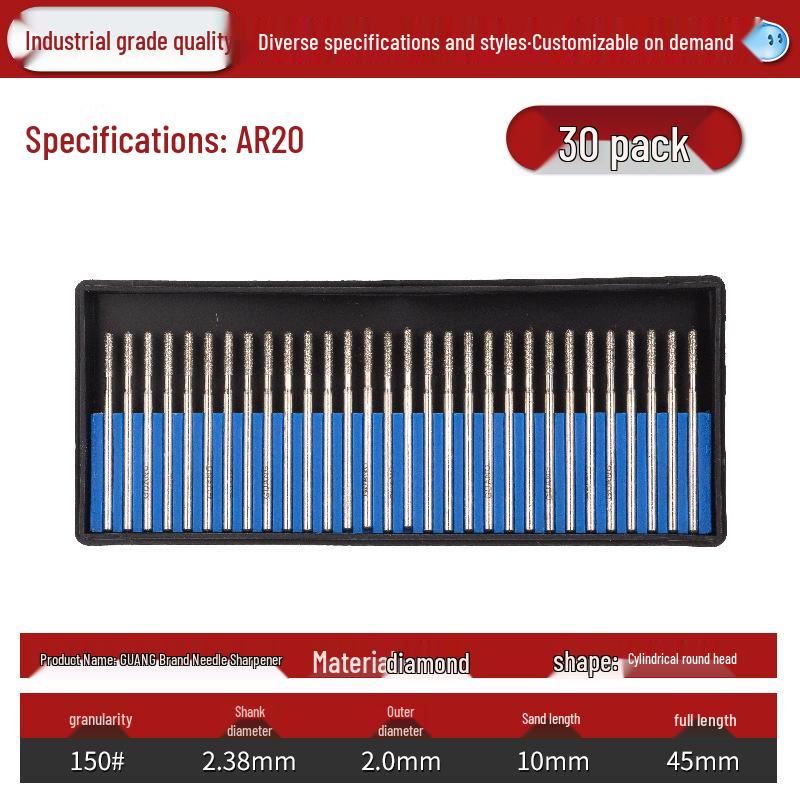 Lin Guang Diamond Electroplated Grinding Needle for Jade Carving and Mold Polishing