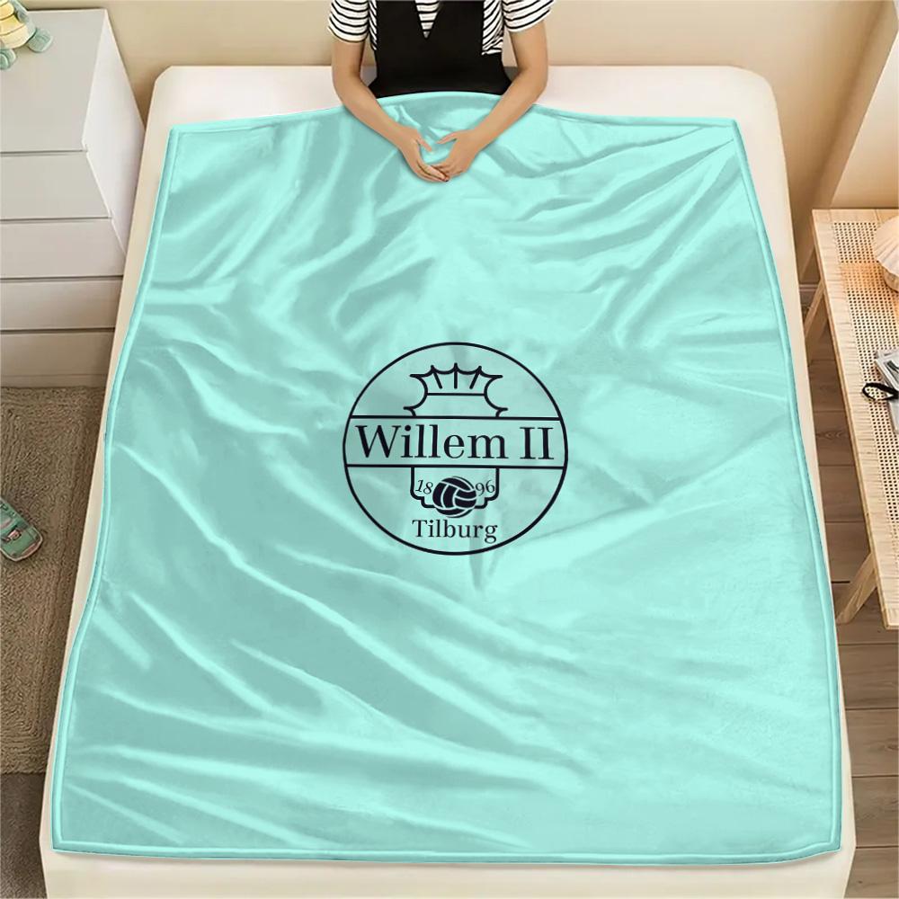 Football Club William II  Print Flannel Blanket, High quality Comfortable for All Seasons, Home Decor, Warmth and Comfort