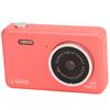 2.5K HD Selfie Camera 8 Times Zoom Automatic Light Sensitivity Compact Cute Dual Lens Digital Camera for Student Pink