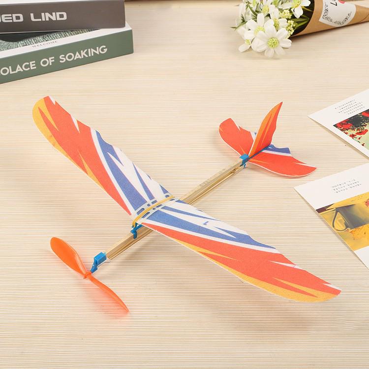 Rubber Band Powered Hand-Thrown 218 Little Thunderbird Glider Model Airplane