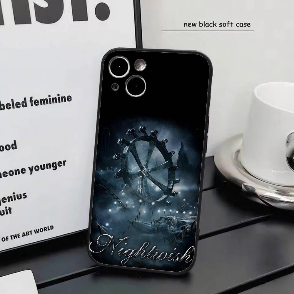 Band n-Nightwish-h For iPhone 17 Air 16 15 14 13 12 11 Pro Black Soft Cover Phone Case