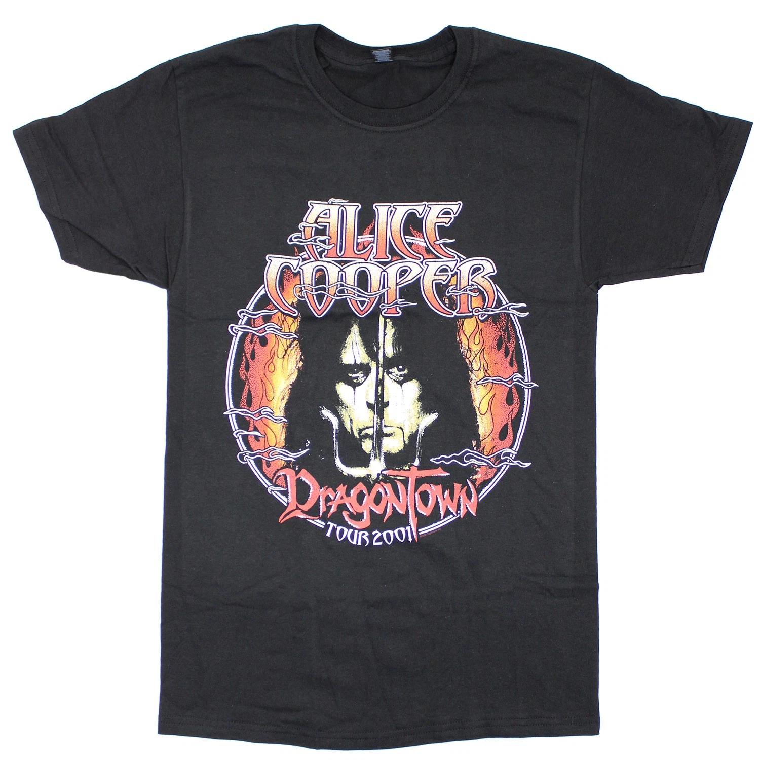 Men s Alice Cooper DragonTown Tour 2001 T-shirt Small Black M