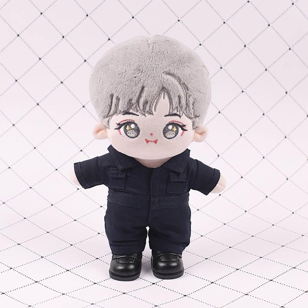 AXLUCE Plush Clothes - Coverall - Jumpsuit - Plush Toy - Clothes - 20cm - Doll (Blue)
