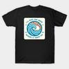 Men Black Print T-shirt --- I'Ll Ride The Wave Where It Takes Me --- No-Cut Transfer Paper Print Cotton Tshirt