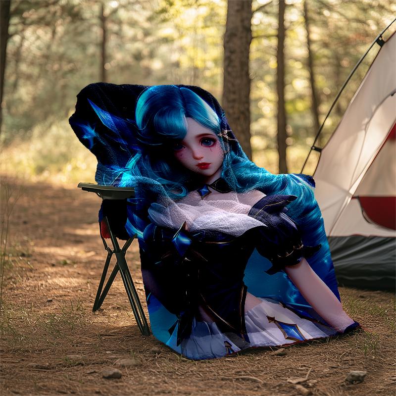 League of Legends Theme Printed Blanket - Perfect for Couch, Bed, Travel & Outdoor Use | Machine Washable, Cozy & Durable.
