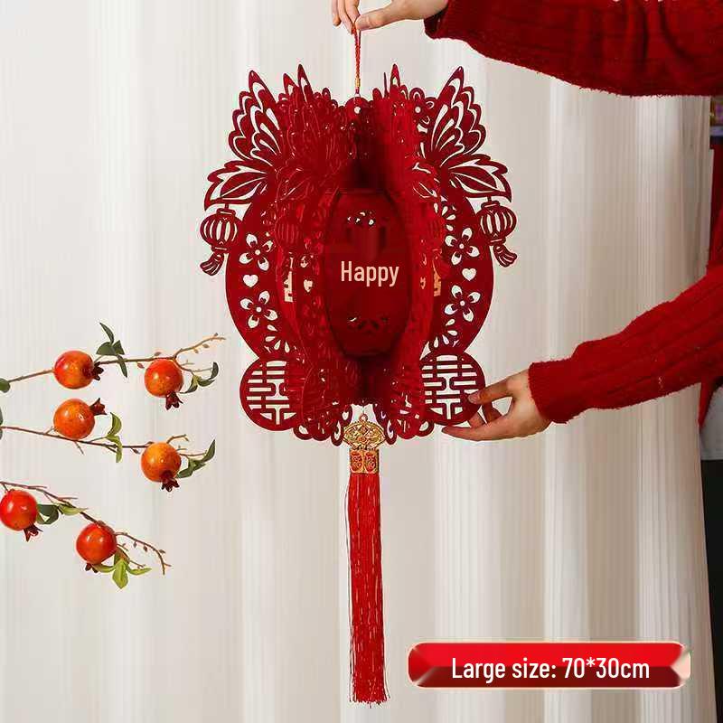 Chinese Style Wedding Latte Art Hanging Decoration for Living Room & Bridal New Room