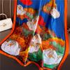 High Quality Luxury Silk Scarf Women Spring Autumn Printing Scarves Wraps Bandanna Foulard Muffler Travel Sunscreen Shawl