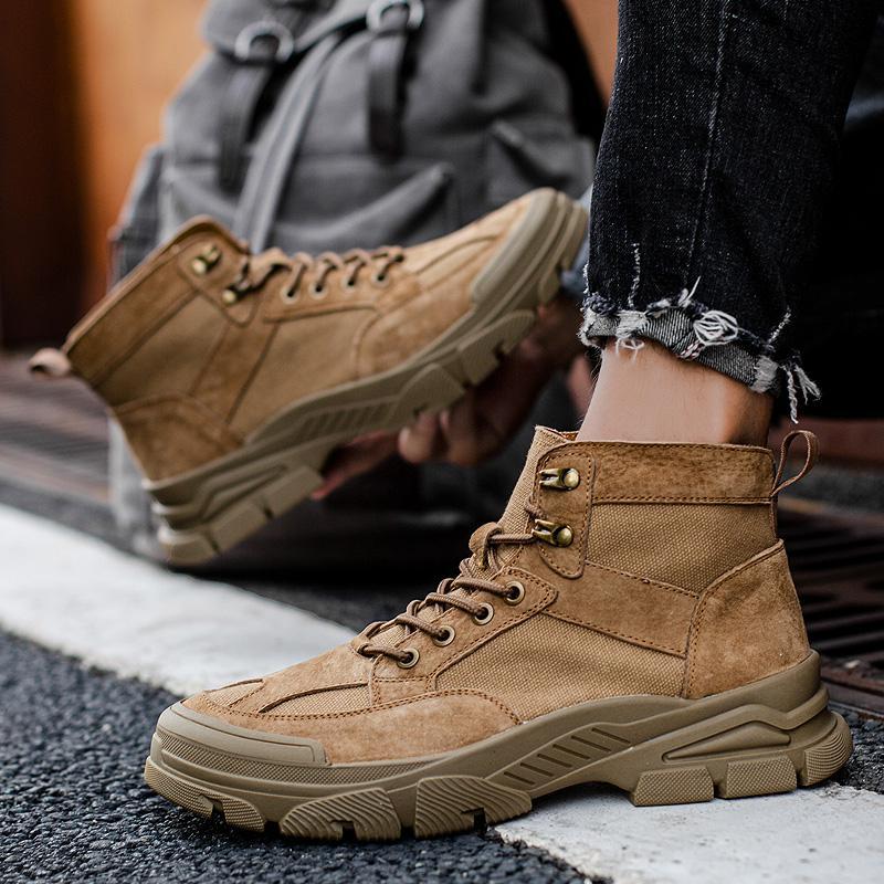Four Seasons New Cross -Border Foreign Trade Outdoor Hiking Shoes High Top Men 'S Boots Casual Martin Boots