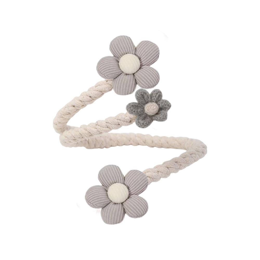 

No Punching Curtain Buckles Twist Bough Rope Curtain Fixer Clip Modern Curtain Hanging Rope серый