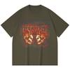 230 Gsm 100% Bomuld Heavy Metal T-shirt Rockband Populær Musik Print Unisex Tung Bomuld T-shirt