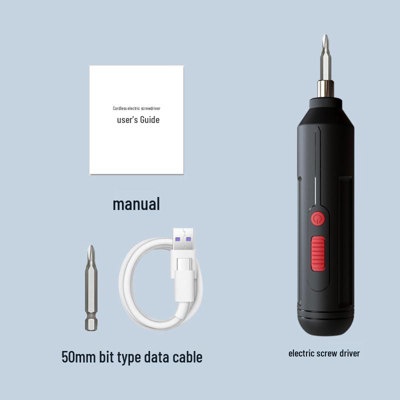 Rechargeable Multifunctional Mini Electric Screwdriver Set for Household Use