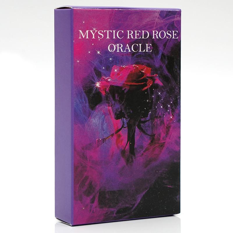 Mystic Red Rose Oracle Cards A 53 Oracle English Visions Divination Edition Deck Borad Playing Games