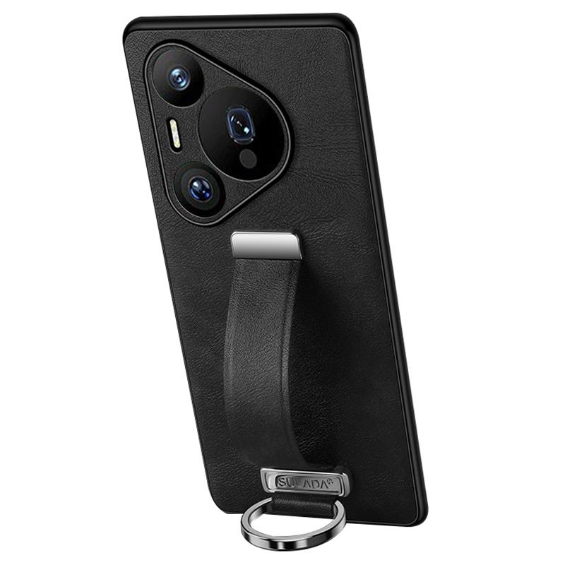SULADA Fashion Series for Huawei Pura 70 Pro/Pura 70 Pro+ Case Wristband Kickstand Leather Back Phone Cover