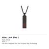 EMPORIO ARMANI Steel Necklaces Men's Black Red EGS2593001