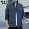 JEEP SPIRIT Men's Casual Fleece Cardigan Jacket